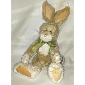 Boyds Bear Bunny Plush Stuffed Animal Hopper Q Buns Fully Jointed Has tags 12"